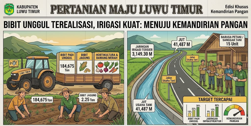 Gambar Ilustrasi program distribusi bantuan bibit unggul bagi para petani kini telah terealisasi